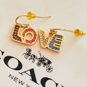 Coach Rainbow Love Earrings